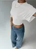 Top Casual Versátil de Estilo Europeo y Americano Nuevo, Ceñido a la Cintura, con Mangas Murciélago, Diseño Adelgazante Dulce y Picante, Top de Hombro Regular para Mujer, Verano