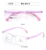 Armazones de Lentes Tr de Silicona Ultraligeros y Cómodos para Estudiantes, Niños y Adolescentes, Se Pueden Equipar con Lentes para Miopía, Multicolores Opcionales, Armazones Cuadrados, Venta al por Mayor