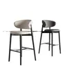 Taburete alto para el hogar estilo lujo ligero taburete de bar respaldo nórdico taburete para barra de isla mostrador simple italiano lujo ligero taburete alto para el hogar