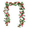Venta Caliente Transfronteriza Arco de Enredadera de Rosas Artificiales Decoración Flor Artificial Enredadera Enredadera Hebilla para Conducto de Aire Acondicionado Enredadera Artificial