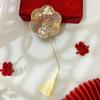 Casamento Estilo Antigo Chinês Leque Xiuhe Mini Leque Redondo para Recém-Casados Estilo Qipao Adereços de Foto Acessórios de Mão para Noiva