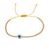 Pulsera de Cuentas de Semilla Colorida Estilo Étnico Vintage Joyería de Cuenta de Ojo Tejida a Mano Pequeña al por Mayor Joyería Popular Transfronteriza