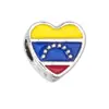Venta Caliente Transfronteriza Aleación Bandera Americana Cuentas de Agujero Grande Aceite Goteando Pulsera DIY Cordón de Zapato con Cuentas Accesorios de Joyería Venta al por Mayor