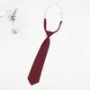 Gravata Jk Estilo Japonês para Mulheres, Estilo Universitário, Preguiçosa Sem Amarrar Preto Vermelho Estudante Casual Marrom Gravata Pequena Camisa Gravata Borboleta