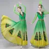 Nuevos Estilos 2024 Disfraces de Danza de Xinjiang para Mujeres, Disfraces de Performance Uigur, Falda Larga con Bordado, Disfraces de Danza de Minorías Étnicas