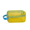 Ins Simple Color Dopamina Bolsa Tofu Malla de Gran Capacidad Bolsa Cosmética de Viaje Colorida Portátil Bolsa Cosmética de Malla