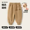 Pantalones de Bebé Jingqi Forrados de Felpa Otoño e Invierno Pantalones Deportivos para Niños y Niñas Pantalones para Niños Pantalones Casuales Pantalones de Chándal Pantalones para Jardín de Infancia