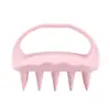 Venda Quente Transfronteiriça Massagem Shampoo Limpeza de Cabeça Meridiano Silicone Pente Soft Silicone Quadrado Shampoo Escova Artefato