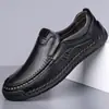 AliExpress wish comércio exterior transfronteiriço plus size costura manual sapatos casuais slip-on sapatos masculinos sapatos únicos sapatos masculinos de couro