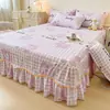 Saia de Cama Antiderrapante Peça Única Estilo Coreano Cobertura de Cama Lençol Protetor de Colchão à Prova de Poeira Atacado Transfronteiriço Envio Direto da Fábrica