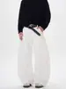 Fabricante Original Moda Harajuku Tendência Patchwork Plissado Fivela Ajustável Jeans Cimitarra Estiloso Estilo Japonês Popular