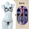 Lencería sexy sexy de tres puntos con soporte de acero push up sujetador ropa interior abierta conjunto de dos piezas de tres puntos divididos flor soluble en agua 243