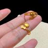 Sanrio Oro Arena Kitty Hello Kitty Anillo de Lazo Exquisito Dibujo Animado Gato Kt Anillo para Novia