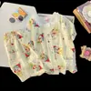 Pijama Nuevo de Verano 2026 para Niñas, Bonito de Manga Corta y Shorts, Pijama de Algodón Nube, Conjunto de Verano para Niños Mayores