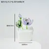 Maceta de Flores Esmaltada Zibo, Decoración con Flores Artificiales, Artesanía, Regalo del Día de la Madre, Flor Eterna, Decoración Creativa de Escritorio