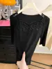 Camisa Patchwork com Gola de Renda para Mulheres, Novo Estilo Outono e Inverno, Material Modal, Corte Justo, Blusa de Manga Longa para Mulheres