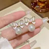 Pendientes Exquisitos de Plata S925 con Aguja de Plata, Circonita y Perla, Estilo Nicho Versátil y Sencillo, Pendientes de Lujo Ligero de Alta Gama para Mujer