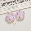 Estrella de fantasía punto Perla brillo lunares agujero recto flor pequeña diy aretes con cuentas material colgante para aretes al por mayor