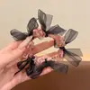 Goma para el pelo simple de satén estilo coreano para mujer, sujetador antideslizante para coleta alta, cuerda de pelo colorida, accesorio para el pelo elástico