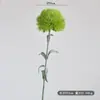 Novo Cravo Artificial Transfronteiriço Cravo Verde Planta Verde Mais Vendida Bola de Espinhos Borracha de Toque Suave Adereço de Fotografia Decoração de Pom-Pom Verde