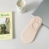 Meias Femininas Verão Fresco Invisível Meias de Barco Cor Sólida Absorvente de Suor Tubo Curto Meninas Meias de Algodão Silicone Antiderrapante Meias Impressas
