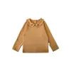 Conjunto de Camiseta de Manga Larga y Pantalones Florales de Dos Piezas Falsas para Niñas 2025 Otoño Vestido de Dibujos Animados para Niños Moderno