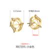 Aretes de plata esterlina 925 huecos para mujer aretes DIY huecos aretes huecos aretes huecos aretes huecos