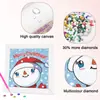 Pintura de diamantes 5D niños caricatura Papá Noel Diamante redondo de cristal diy bordado de diamantes tamaño diamante 18x18