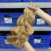 Peluca de Cabello Humano Real, Trenzas Boho, Cabello Humano Onda Corporal, Cabello para Peluca de Exportación