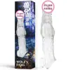 Condón de Diente de Lobo Vibratorio de Cristal, Juguete Sexual para Adultos, Envío Directo de Una Pieza