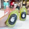 Botella Desechable de Jugo para Ayuno Ligero, Vaso Desechable para Té de Leche, Botella Desechable para Mascotas, Botella para Cold Brew, Botella Tipo Gota de Agua, Botella de Plástico con Popote