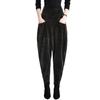Pantalones Hallen de Terciopelo de Algodón Europeo de Cintura Alta para Mamá Otoño e Invierno con forro polar/forro polar Sueltos talla grande Casuales Combinan con todo Pantalones Zanahoria