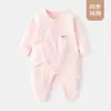 Mameluco para Bebé con Cubre Manos y Pies, Tipo Recién Nacido de Algodón Puro sin Costuras para las Cuatro Estaciones Ropa de Casa, Ropa de Monje para Recién Nacido