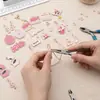 Pingente de Liga Metálica com Gotejamento Rosa de Disco de Música Fonógrafo Fita de Partitura Musical Pingente de Liga Metálica Pulseira DIY Chaveiro Acessórios de Joia