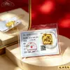 Pegatinas para Teléfono de Oro Puro 999, Láminas de Oro para Hacerse Rico de Princesa, Imanes de Refrigerador de Fortuna, Tarjetas de Oro de Tesoro, Regalos al por Mayor