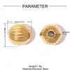 Cuentas Espaciadoras de Calavera con Goteo de Aceite Negro para Manualidades Pulseras Hechas a Mano Cuentas con Agujero Redondo Accesorios de Joyería de Acero de Titanio