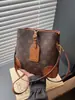 Bolso Cubo de Moda y Elegante 2026 Nuevo Bolso de Hombro Vintage Bolso de Mujer Bolso de Mano de Lujo de Alta Gama Bolso de Hombro Estampado