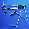 Tablero ranurado gancho gancho adhesivo línea única estante de supermercado gancho de metal hierro accesorios para tablero superior ganchos de pared moderno minimalista