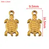 Colgante de Acero Inoxidable Chapado Eléctricamente en Oro de 18K Corazón Casa de Bolsillo Elemento Marino Material para Pulsera Collar Pendientes DIY