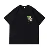 2025Mi Nuevo Cuello Redondo Holgado Primavera y Verano Algodón Puro Versátil Casual Diario de Manga Corta Estilo Familiar para Hombres y Mujeres