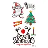 Fábrica de adesivos de tatuagem de Natal fornecimento direto transfronteiriço em estoque adesivos divertidos para o rosto adesivos de tatuagem de desenho animado para crianças