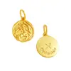 Acessórios Vietnamitas Banhados a Ouro Que Não Desbotam, Pingentes dos Doze Signos do Zodíaco, Colar DIY Banhado a Ouro com Pingente do Signo do Zodíaco do Ano de Nascimento