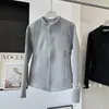 Chaqueta de otoño e invierno con forro polar, cuello alto, cintura ajustada, chaqueta de color liso para mujer 13131