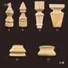 Talla en Madera Madera Maciza Calabaza Pequeña Forma Bola de Madera Patas de Sofá Pasamanos de Escaleras Columnas Gabinete de Vino Patas Cuadradas Accesorios Decorativos