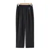 Pantalones de Verano Finos y Fluidos de Pierna Recta para Mujeres de Mediana Edad y Mayores, Nuevo Estilo 2026, Pantalones Cortos Sueltos Casuales