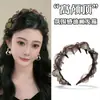 Véu de Névoa Floresta MarromFaixa de Cabelo Novo Estilo Chinês Suave Retrô Respirável Gaze Acessório de Cabelo Elegante Faixa de Cabelo de Alta Qualidade