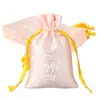 Bolsa Sader para embalagem de joias, bolsa de seda com cordão para produtos de cuidados com a pele, armazenamento à prova de poeira, pacote de bolso, atacado