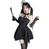 Roupa Íntima de Amor de Fada Vestido COS de Halloween Sexy Pequeno Peito Abstinência Lolita Demônio terno de vestido 670