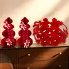 Decoración de mesa de boda para la sala de estar y la suite nupcial, adornos tridimensionales de dragón y fénix con el carácter "feliz" para el dormitorio, decoración de mesa de compromiso