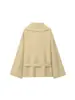 Ropa de Mujer Transfronteriza Estilo Británico Retro Chaqueta Corta Cortavientos Cuello Alto Estilo Coreano Ropa de Principios de Otoño Chaqueta de Cintura Top